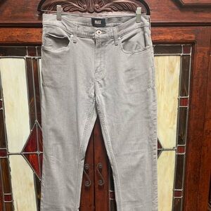 PAIGE Federal Gray Slim Jeans Classic Style